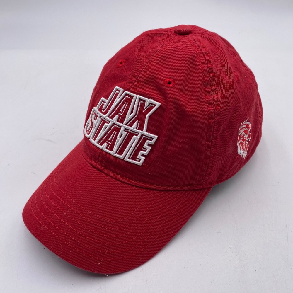 JAX STATE Legacy Hat Adjustable Red Cotton NCAA Gamecocks JSU Jacksonville state